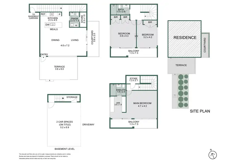 Floorplan of Homely townhouse listing, 1/251 Riversdale Road, Hawthorn East VIC 3123