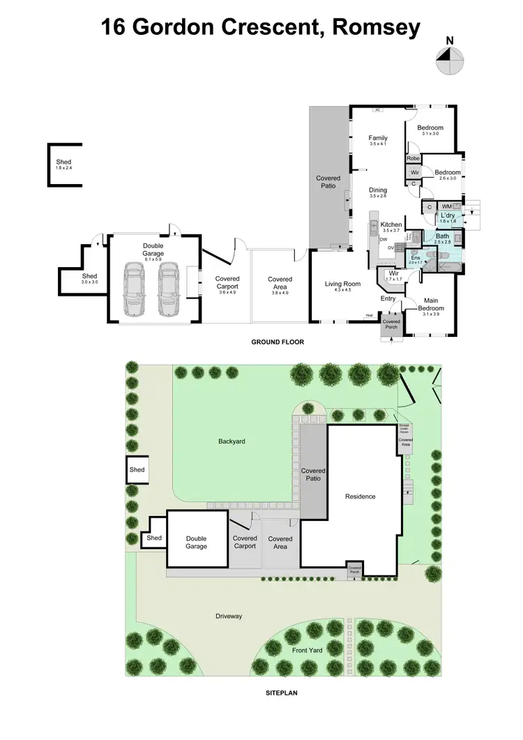 Floorplan of Homely house listing, 16 Gordon Crescent, Romsey VIC 3434