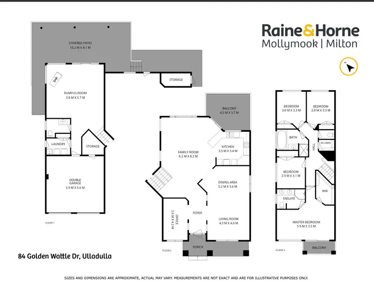 Floorplan of Homely house listing, 84 Golden Wattle Drive, Ulladulla NSW 2539