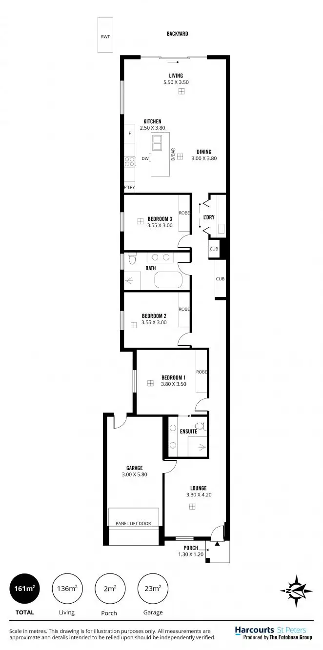 Floorplan of Homely house listing, 3B Faye Avenue, Ridgehaven SA 5097
