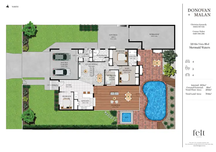 Floorplan of Homely house listing, 321 Rio Vista Boulevard, Mermaid Waters QLD 4218