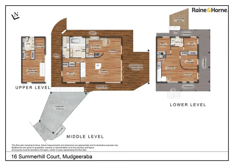 Floorplan of Homely house listing, 16 Summerhill Court, Mudgeeraba QLD 4213