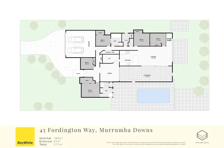 Floorplan of Homely house listing, 45 Fordington Way, Murrumba Downs QLD 4503