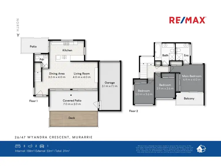 Floorplan of Homely townhouse listing, 26/47 Wyandra Crescent, Murarrie QLD 4172