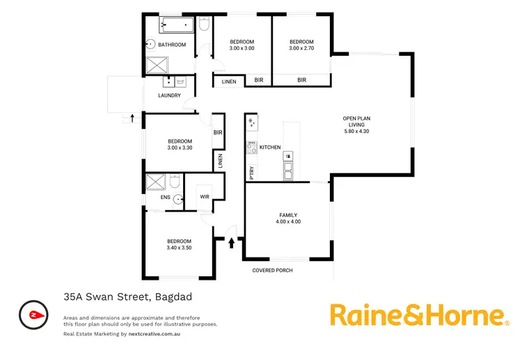 Floorplan of Homely house listing, 35A Swan Street, Bagdad TAS 7030