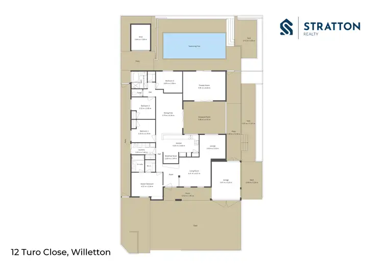 Floorplan of Homely house listing, 12 Turo Close, Willetton WA 6155