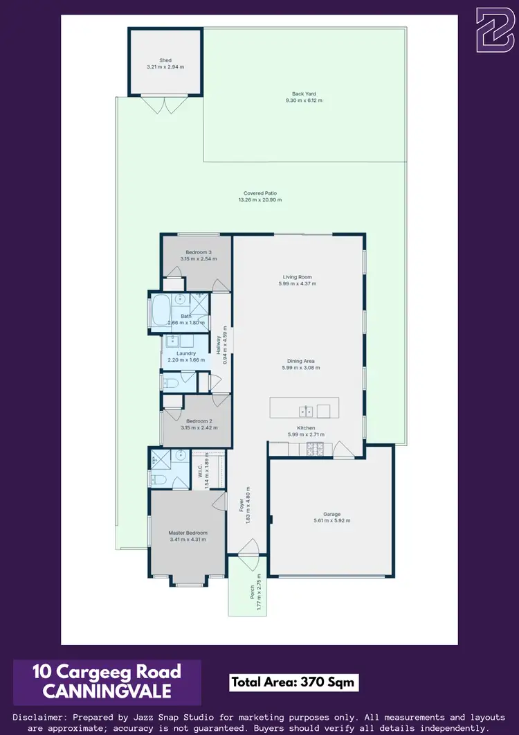 Floorplan of Homely house listing, 10 Cargeeg Road, Canning Vale WA 6155