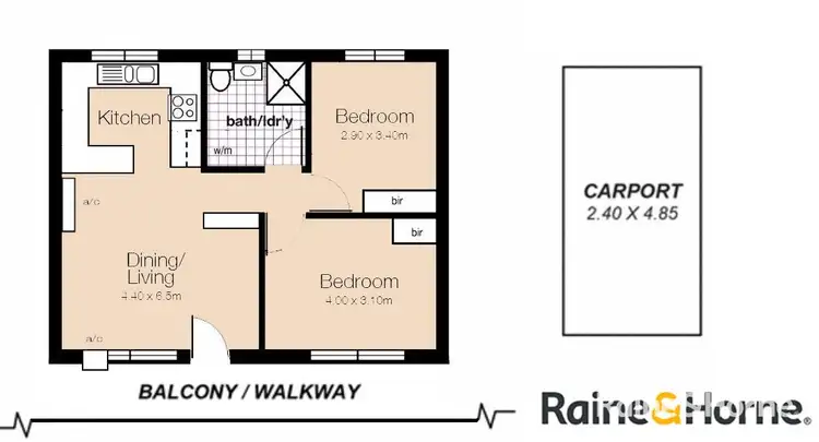 Floorplan of Homely unit listing, 6/16 Park Street, Glandore SA 5037