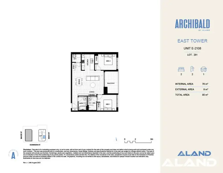 Floorplan of Homely apartment listing, E-2108/108 Donnison Street, Gosford NSW 2250