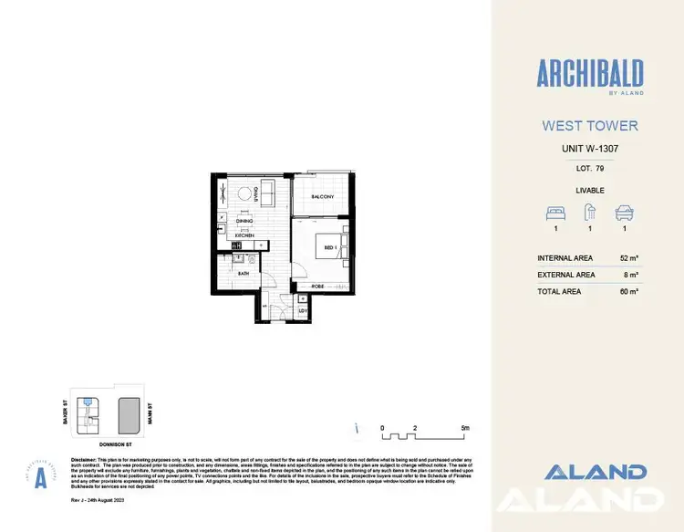 Floorplan of Homely apartment listing, W-1307/108 Donnison Street, Gosford NSW 2250
