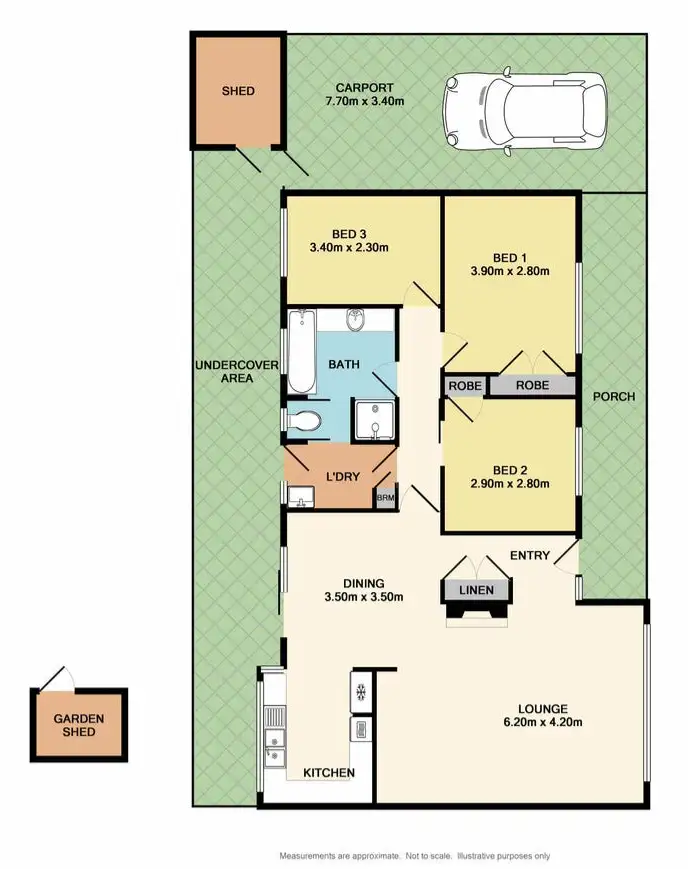 Floorplan of Homely house listing, 6 Buller Crescent, Thurgoona NSW 2640