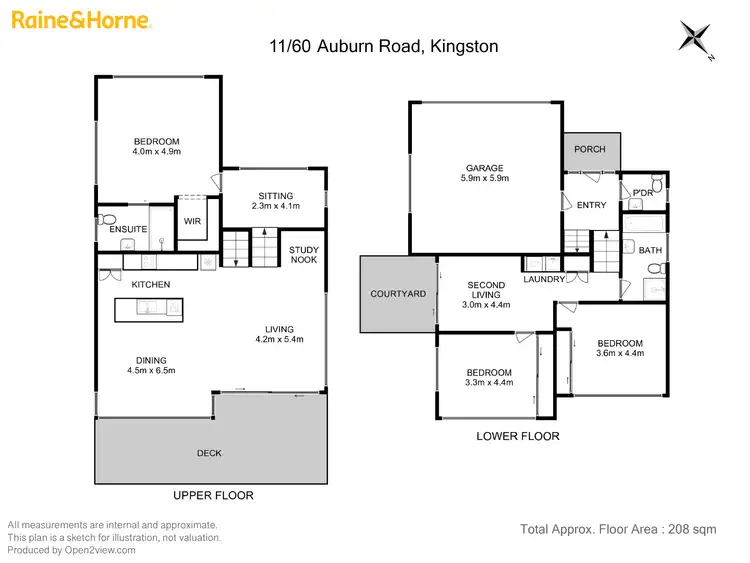 Floorplan of Homely townhouse listing, 11/60 Auburn Road, Kingston Beach TAS 7050