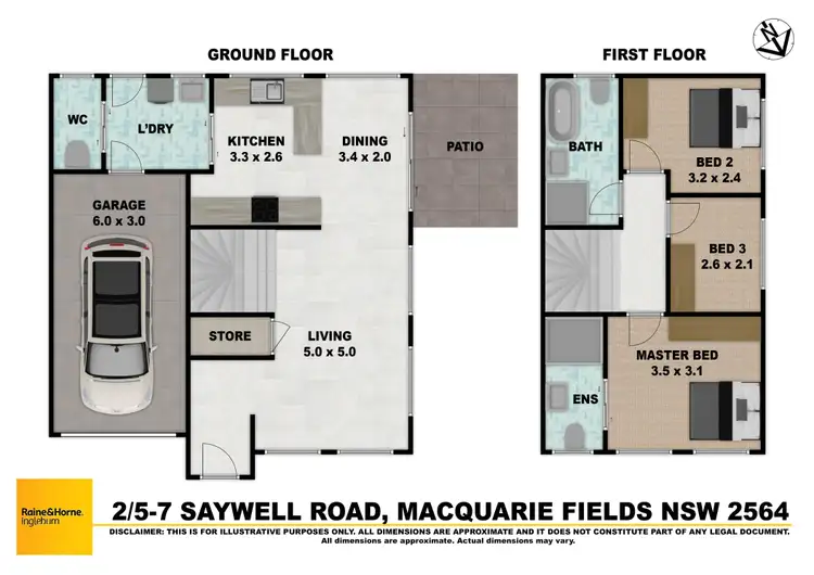 Floorplan of Homely house listing, 2/5-7 Saywell Road, Macquarie Fields NSW 2564
