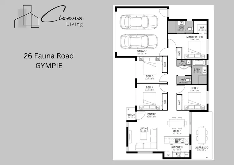 Floorplan of Homely house listing, 26 Fauna Rd, Gympie QLD 4570