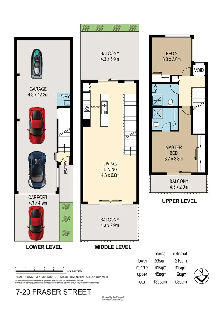 Floorplan of Homely townhouse listing, 7/20 Fraser Street, Morningside QLD 4170