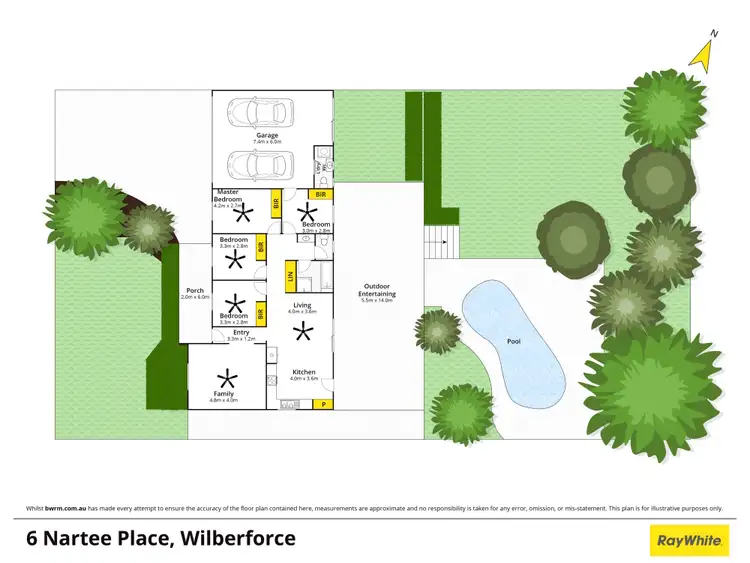 Floorplan of Homely house listing, 6 Nartee Place, Wilberforce NSW 2756