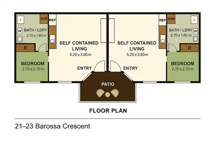 Floorplan of Homely apartment listing, 29/21-23 Barossa Crescent, Caboolture South QLD 4510