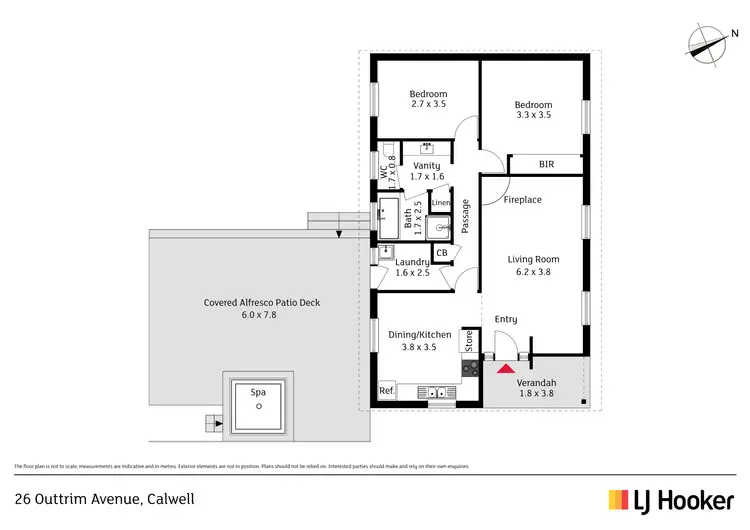 Floorplan of Homely house listing, 26 Outtrim Avenue, Calwell ACT 2905