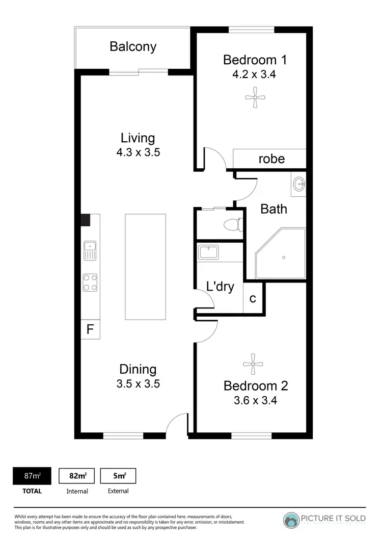 Floorplan of Homely apartment listing, 8D/17 Eden Street, Adelaide SA 5000
