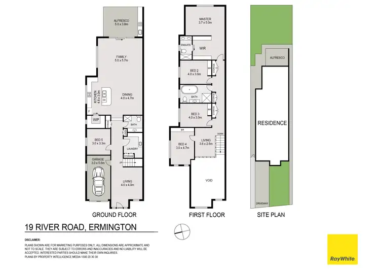 Floorplan of Homely semi-detached listing, 19 River Road, Ermington NSW 2115