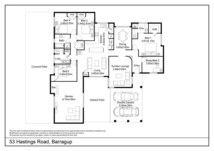 Floorplan of Homely house listing, 53 Hastings Road, Barragup WA 6209