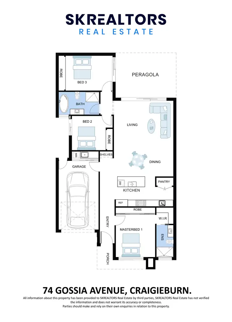 Floorplan of Homely house listing, 74 Gossia Avenue, Craigieburn VIC 3064