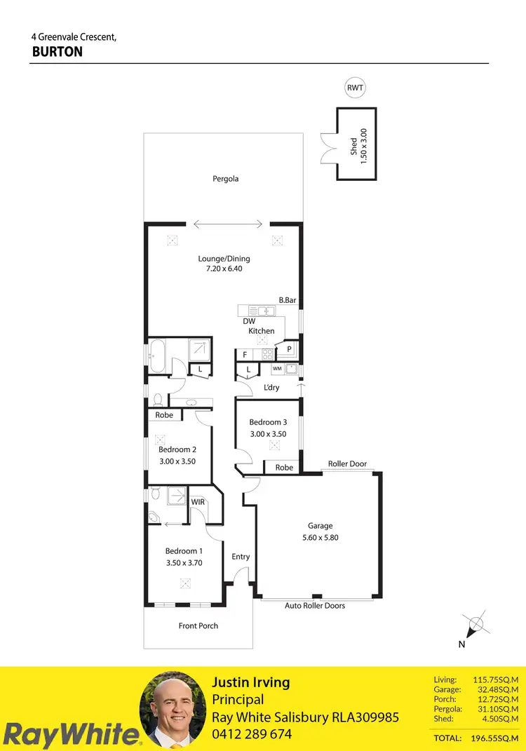 Floorplan of Homely house listing, 4 Greenvale Crescent, Burton SA 5110