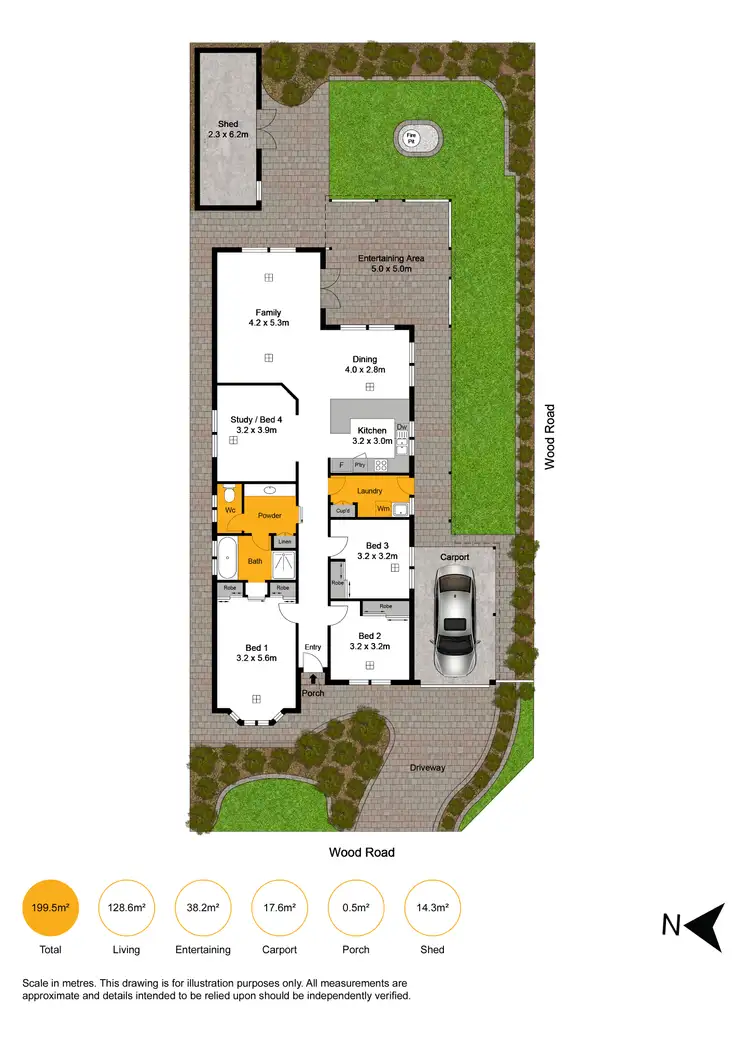 Floorplan of Homely house listing, 20 Wood Road, Paradise SA 5075