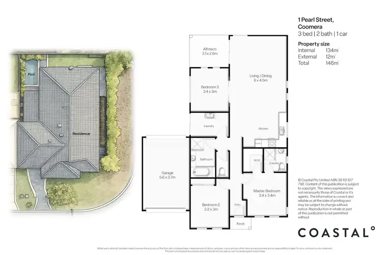Floorplan of Homely house listing, 1 Pearl Street, Coomera QLD 4209