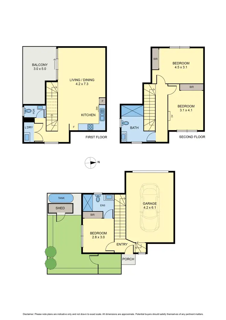 Floorplan of Homely townhouse listing, 10/431 Gaffney Street, Pascoe Vale VIC 3044