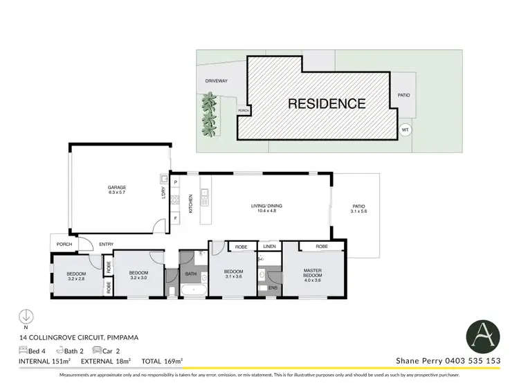 Floorplan of Homely house listing, 14 Collingrove Circuit, Pimpama QLD 4209