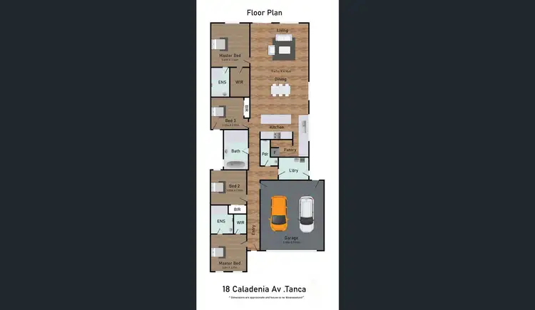 Floorplan of Homely house listing, 18 Caladenia Avenue, Tarneit VIC 3029