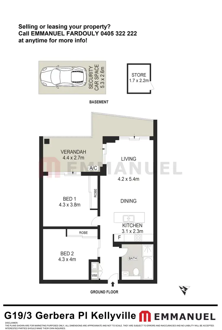 Floorplan of Homely apartment listing, G19/3 Gerbera Place, Kellyville NSW 2155