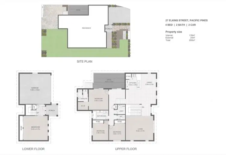 Floorplan of Homely house listing, 27 Elkins Street, Pacific Pines QLD 4211