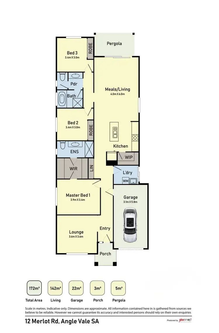 Floorplan of Homely house listing, 12 Merlot Road, Angle Vale SA 5117