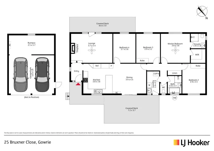 Floorplan of Homely house listing, 25 Bruxner Close, Gowrie ACT 2904