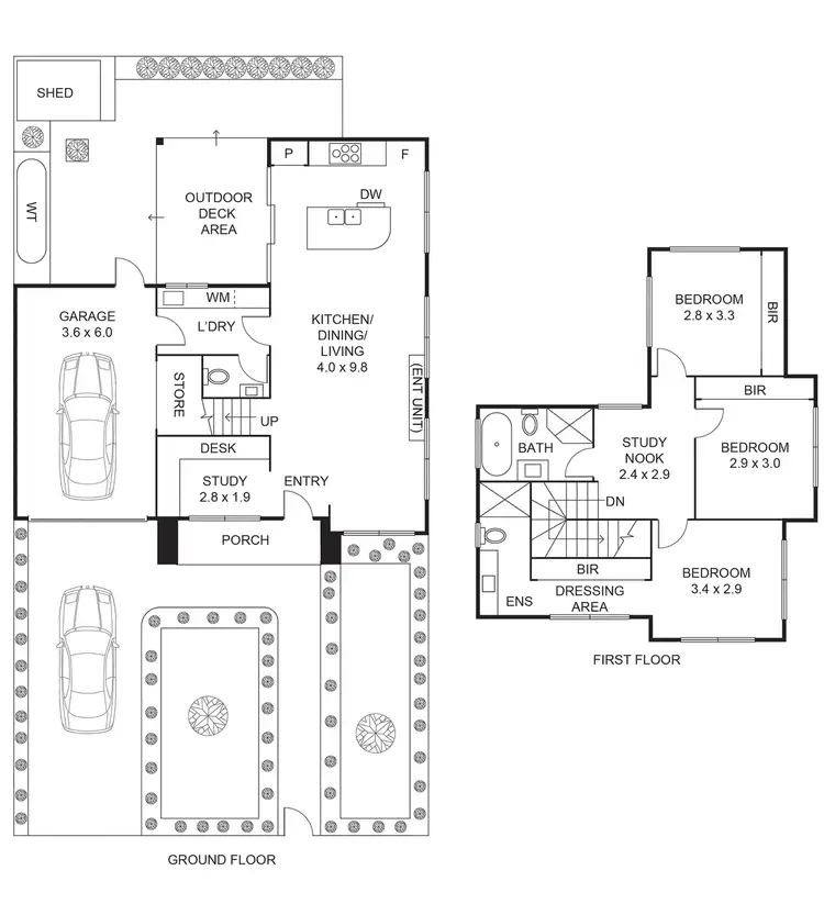 Floorplan of Homely townhouse listing, 1/10 Belgrove Street, Preston VIC 3072