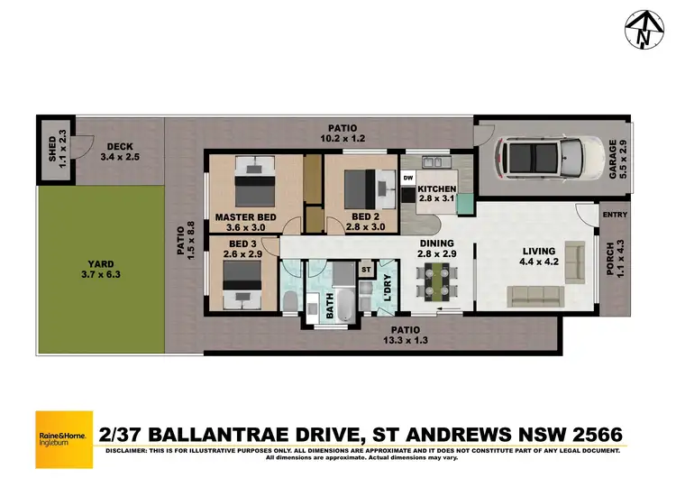 Floorplan of Homely house listing, 2/37 Ballantrae Drive, St Andrews NSW 2566