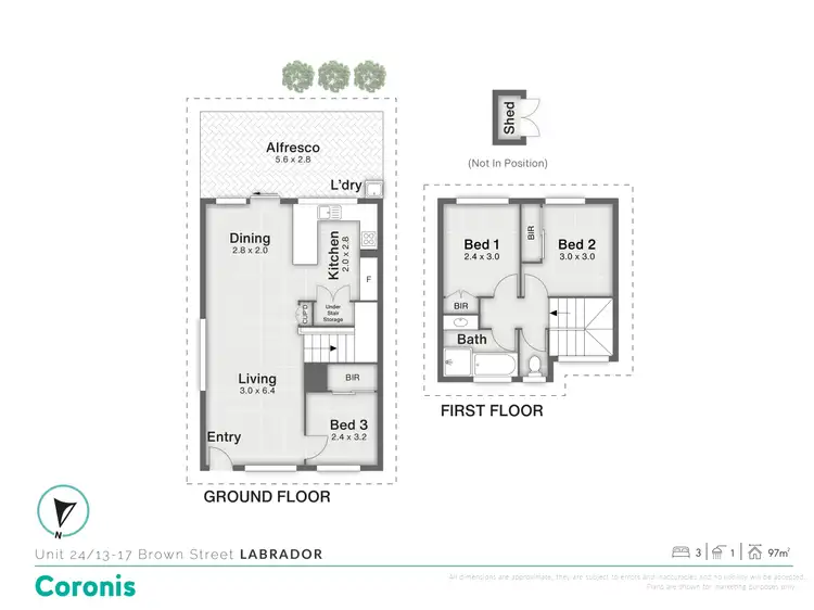 Floorplan of Homely house listing, 24/13-17 Brown Street, Labrador QLD 4215