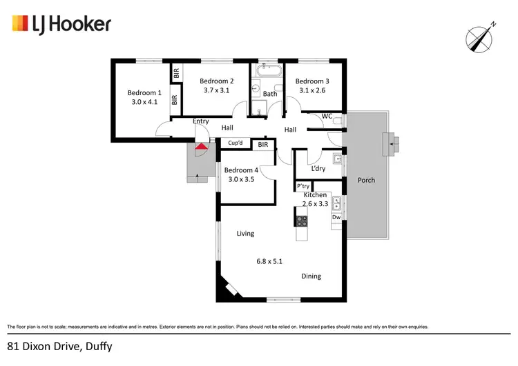Floorplan of Homely house listing, 81 Dixon Drive, Duffy ACT 2611