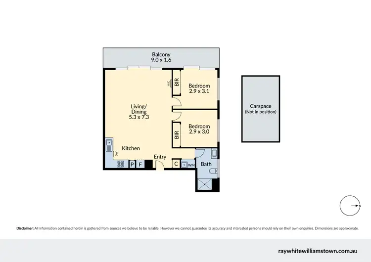 Floorplan of Homely apartment listing, 404/117 Durham Road, Sunshine VIC 3020