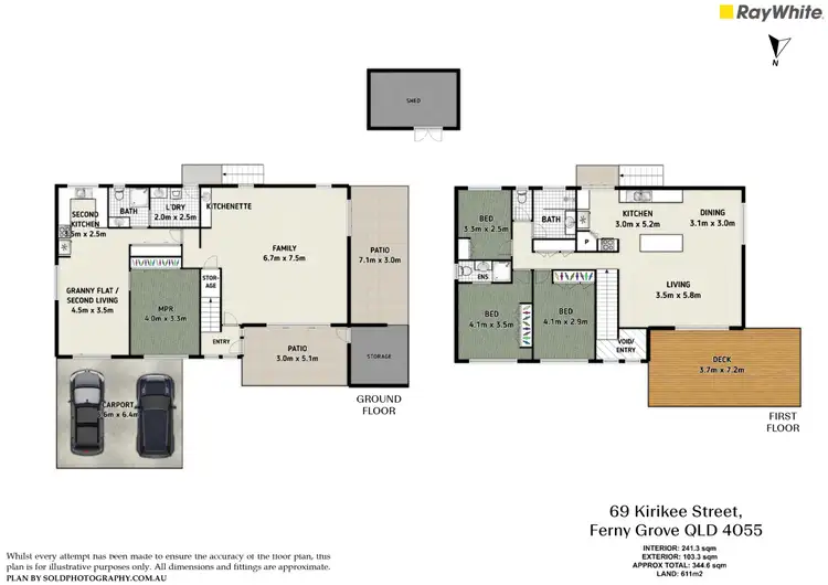 Floorplan of Homely house listing, 69 Kirikee Street, Ferny Grove QLD 4055