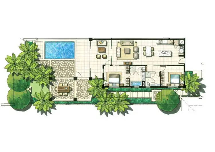 Floorplan of Homely unit listing, 122/22-36 Mitre Street (SEA TEMPLE RESORT), Port Douglas QLD 4877