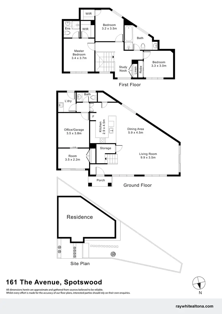 Floorplan of Homely house listing, 161 The Avenue, Spotswood VIC 3015