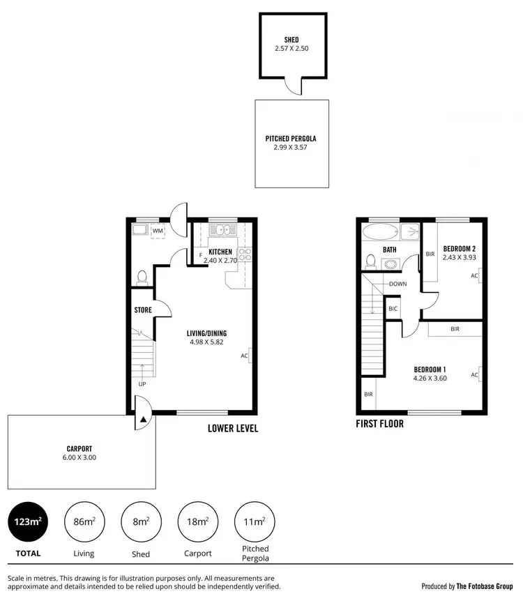 Floorplan of Homely townhouse listing, 9/28 Gorge Road, Campbelltown SA 5074
