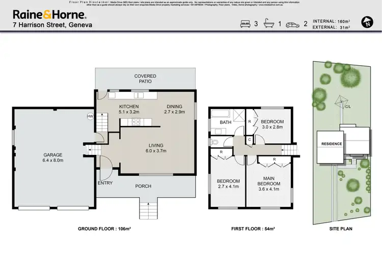 Floorplan of Homely house listing, 7 Harrison Street, Kyogle NSW 2474