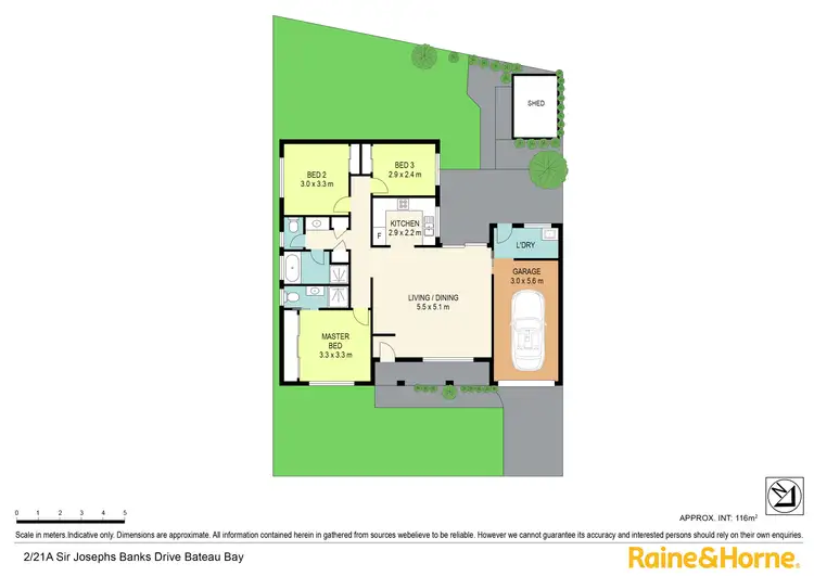 Floorplan of Homely villa listing, 2/21A Sir Joseph Banks Drive, Bateau Bay NSW 2261