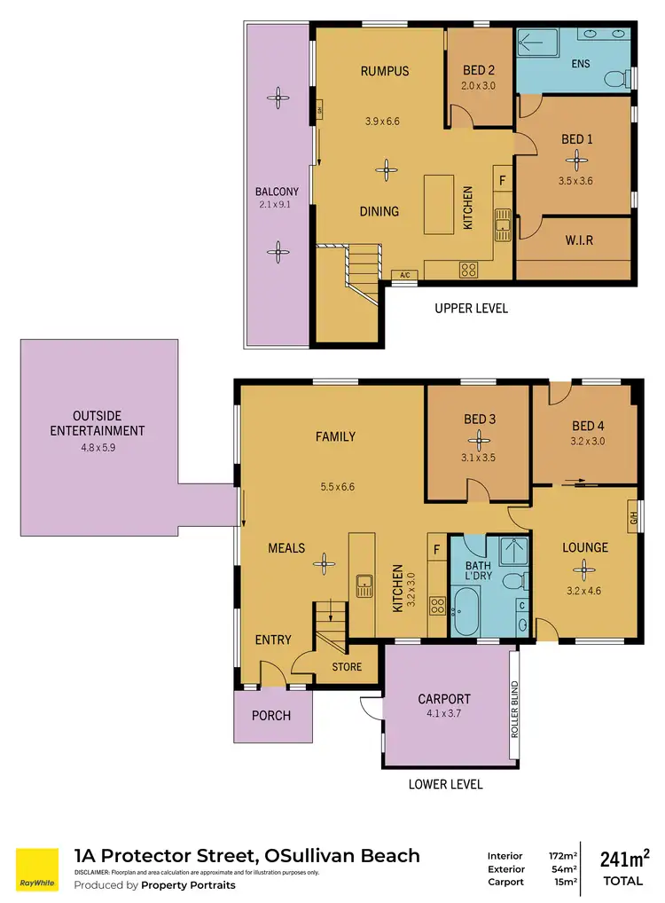 Floorplan of Homely house listing, 1A Protector Street, O'sullivan Beach SA 5166