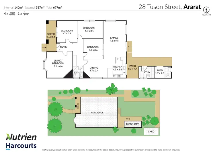 Floorplan of Homely house listing, 28 Tuson Street, Ararat VIC 3377