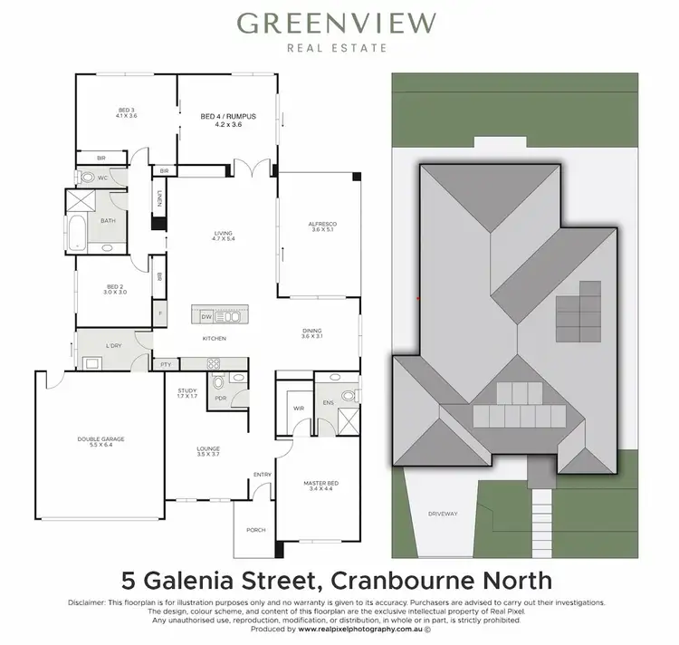 Floorplan of Homely house listing, 5 Galenia Street, Cranbourne North VIC 3977